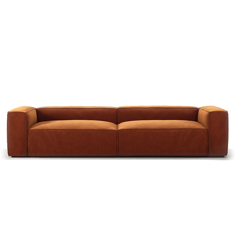 Grand 4-Zitsbank Fluweel, Copper Glow