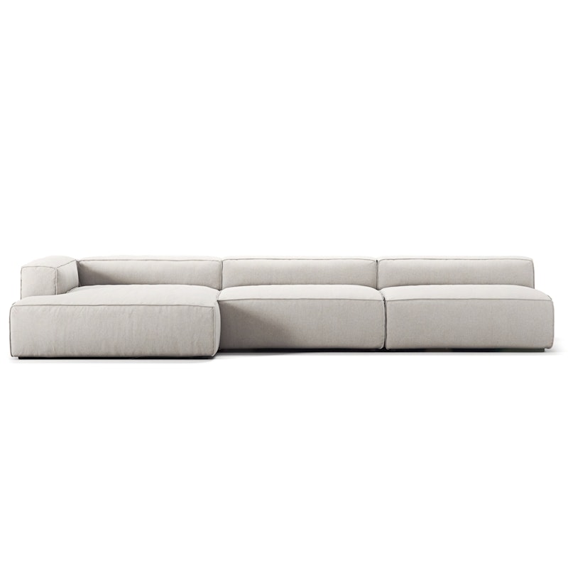 Grand 5-Zitsbank chaise Longue Links, Moon White