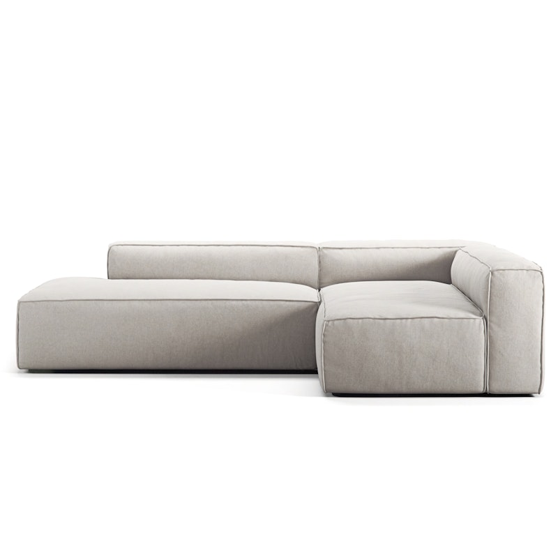 Grand Loungesofa 3-zits open uiteinde Links, Moon White