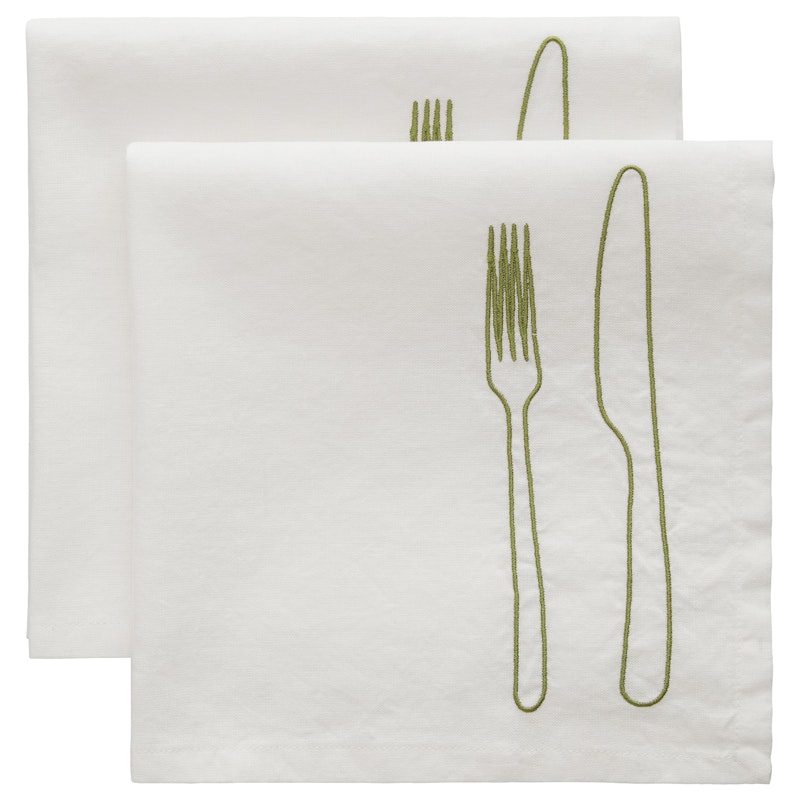 La Tavola Servet 45x45 cm Pak van 2, Groen