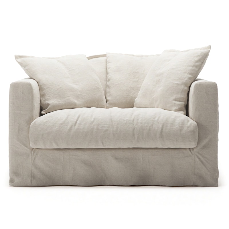 Le Grand Air Love Seat Linnen, Creamy White