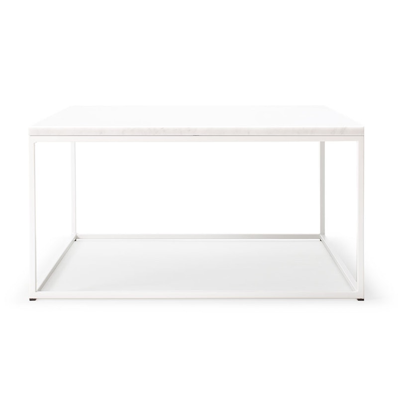 Marvelous Salontafel 80x80 cm, Wit / Wit Marmer