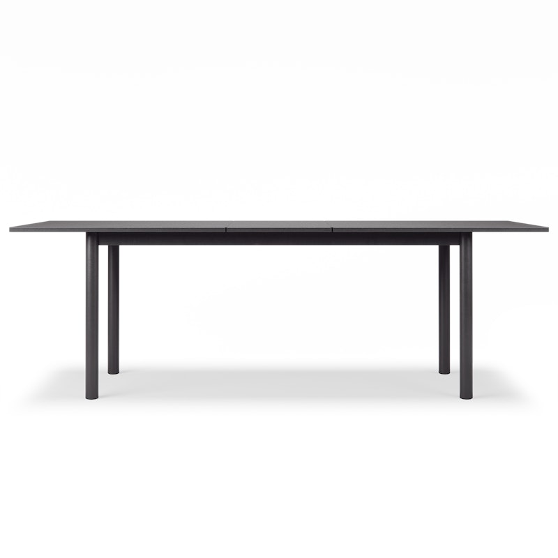 Milo C12 Eettafel 84x180 + 40 cm, Zwart