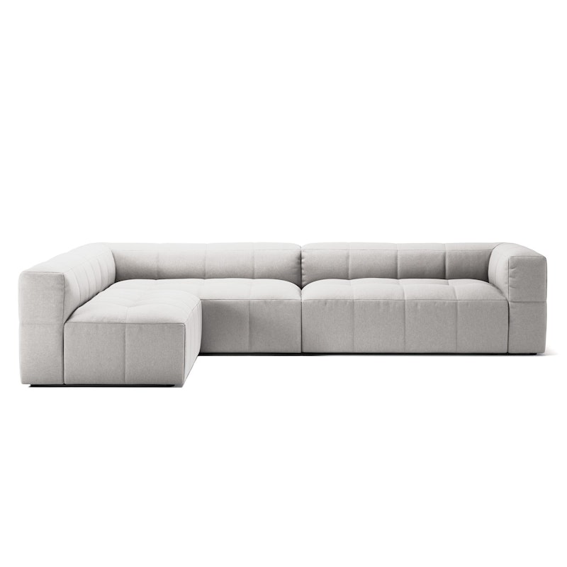Mure 4-Seater Sofa With Open End Left, Moon White