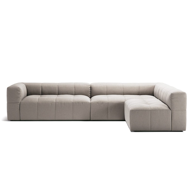 Mure 4-Zitsbank Met Open Uiteinde Rechts, Sandshell Beige