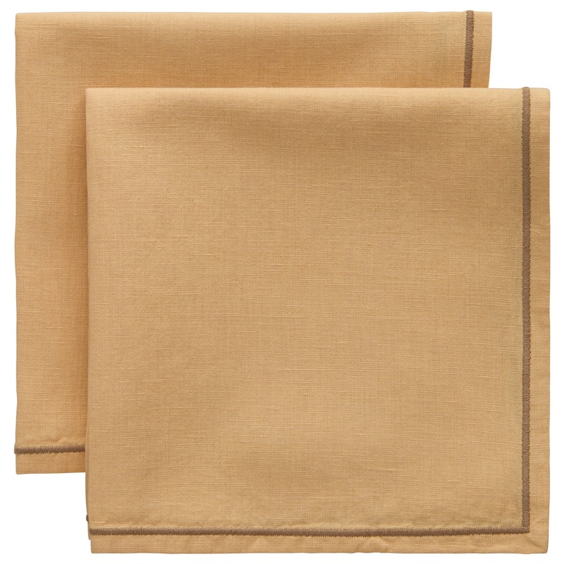Sienna Servet 45x45 cm Pak van 2, Beige