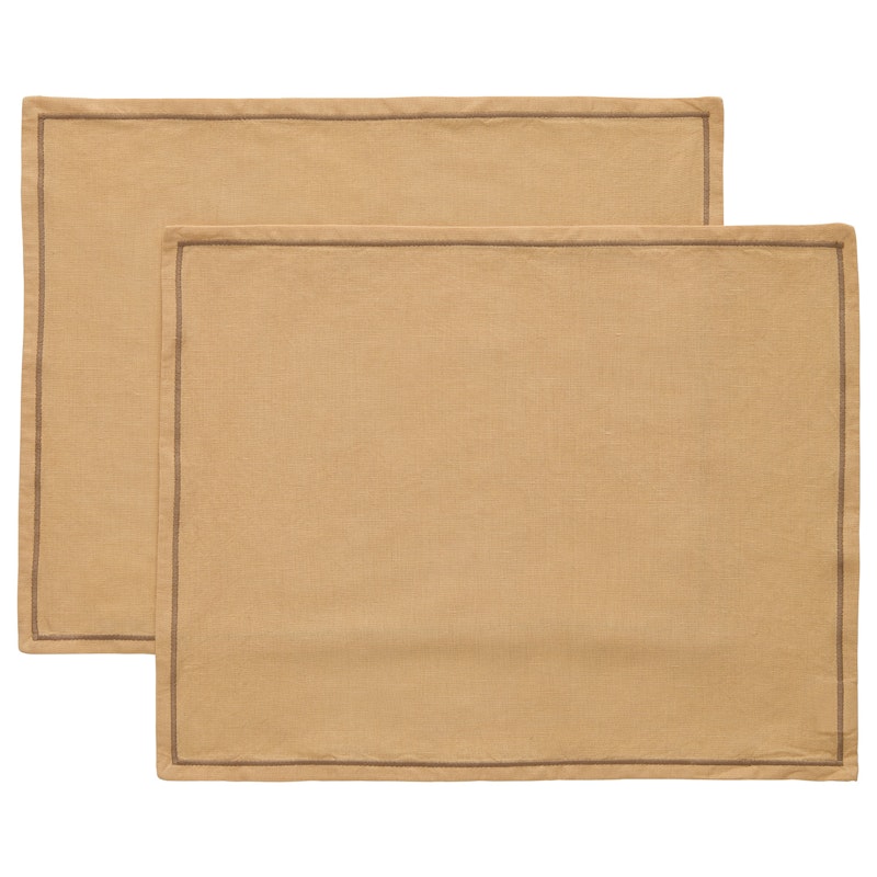 Sienna Placemat 35x45 cm Pak van 2, Beige