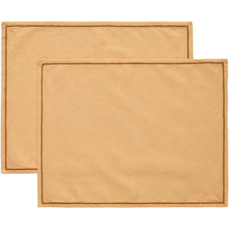 Sienna Placemat Pak van 2 35x45 cm, Zand