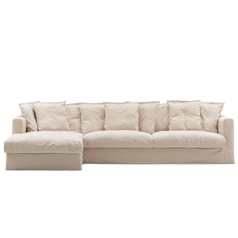 Stoffering Voor Een Le Grand Air 3-zitsbank Katoen Divan Links, Beige