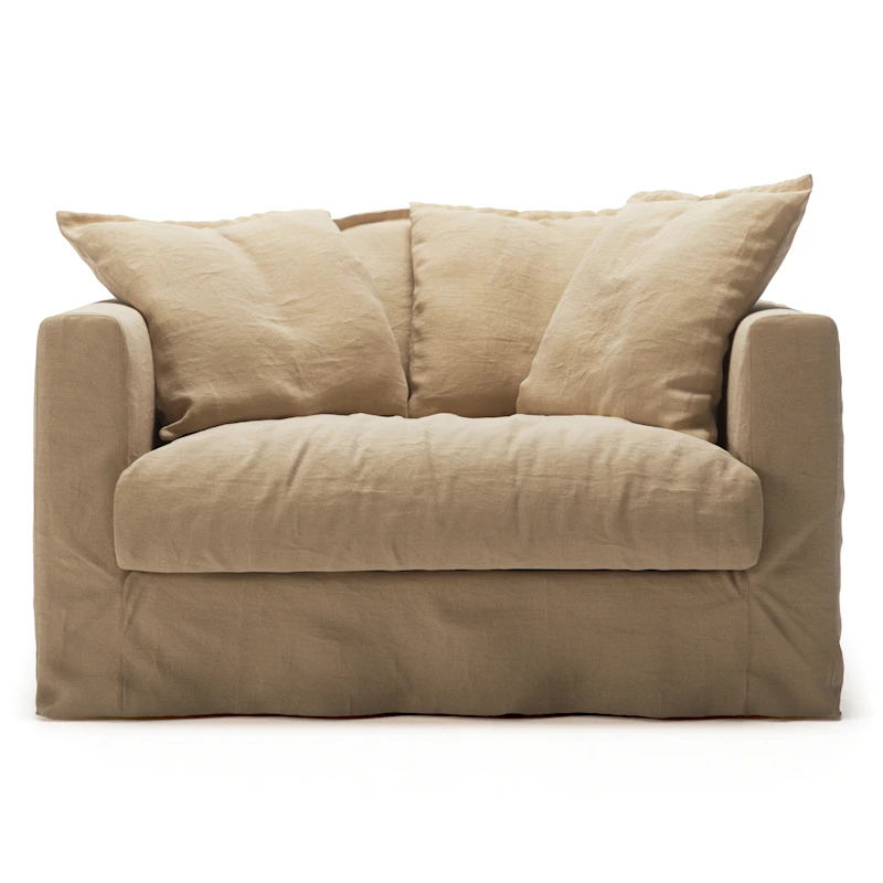 Stoffering Voor Le Grand Air Love Seat Linnen, Desert Sand