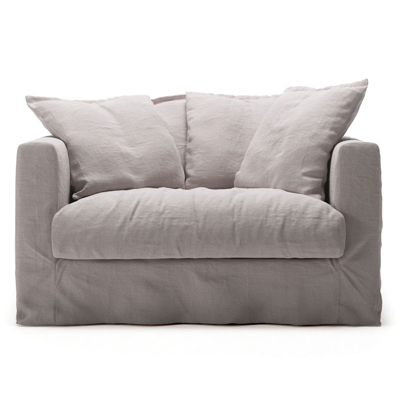 Stoffering Voor Een Le Grand Air Love Seat Linnen, Misty Grey