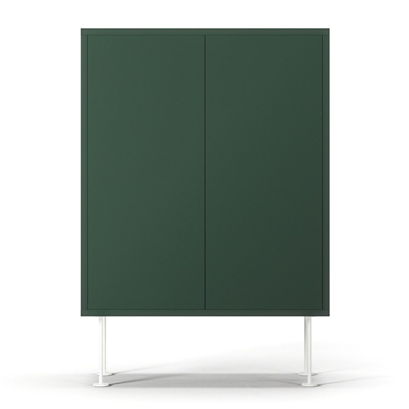 Vogue 64 Kast, Groen / Wit