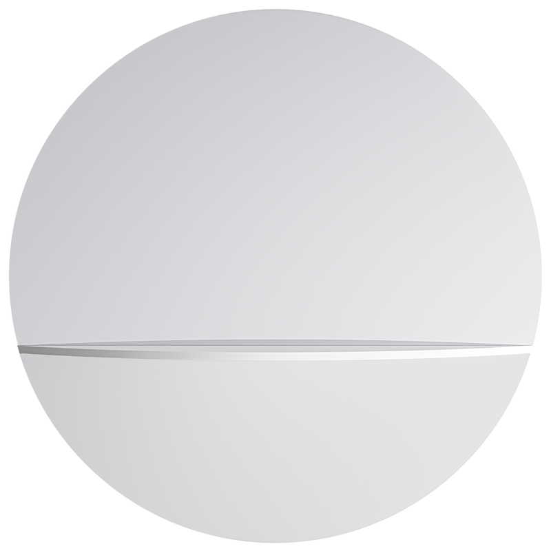 Pie A Wall Mirror, White , 80cm