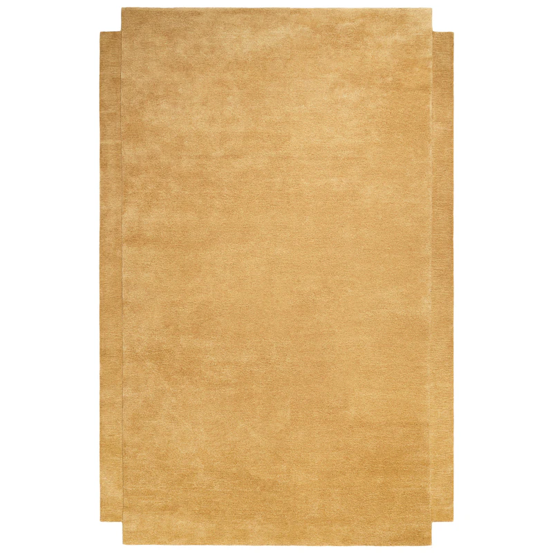 Level Wollen Vloerkleed 200x300 cm, Yellow Ochre