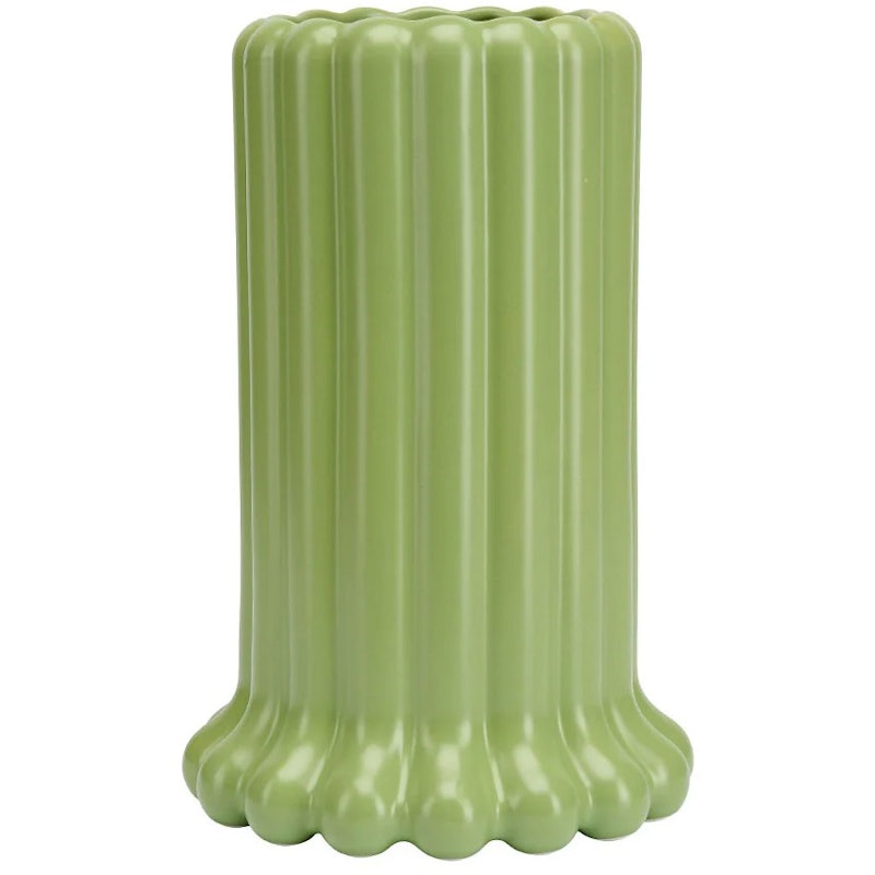 Tubular Vaas 24 cm, Groen