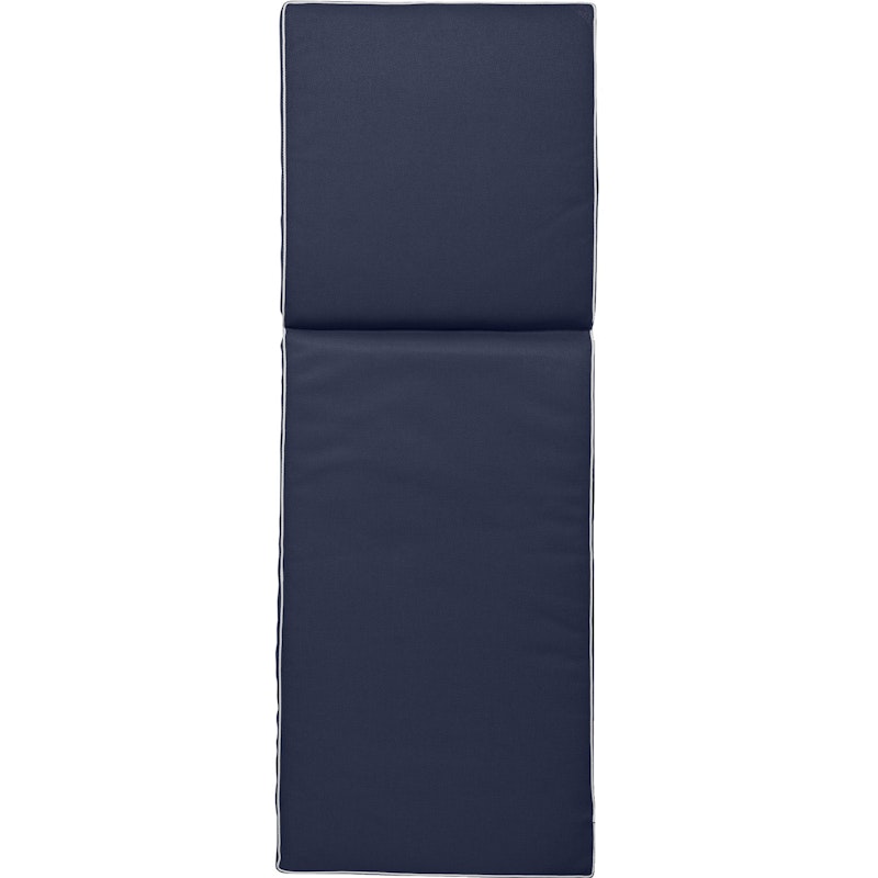 Plain Zonnebankkussen 60x186 cm, Marineblauw