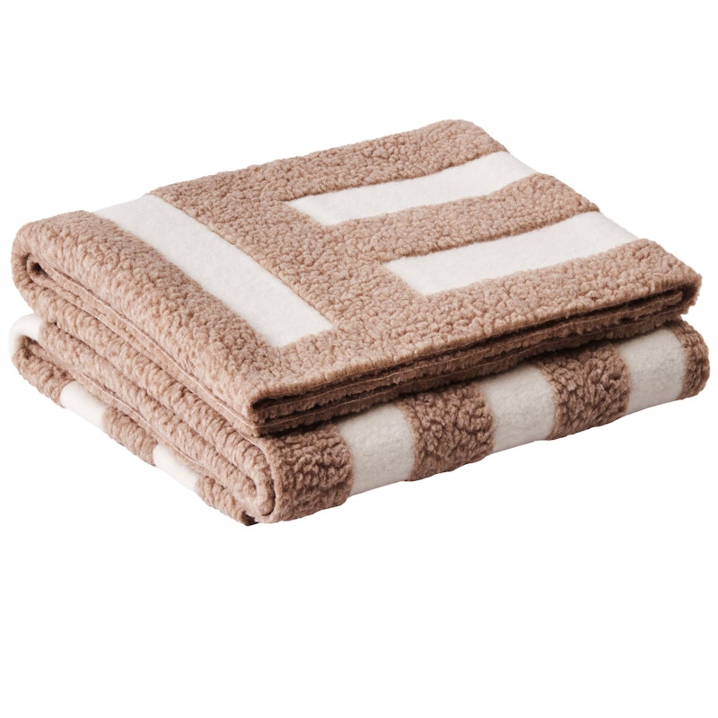 Labyrinth Plaid 150x190 cm, Wit / Beige