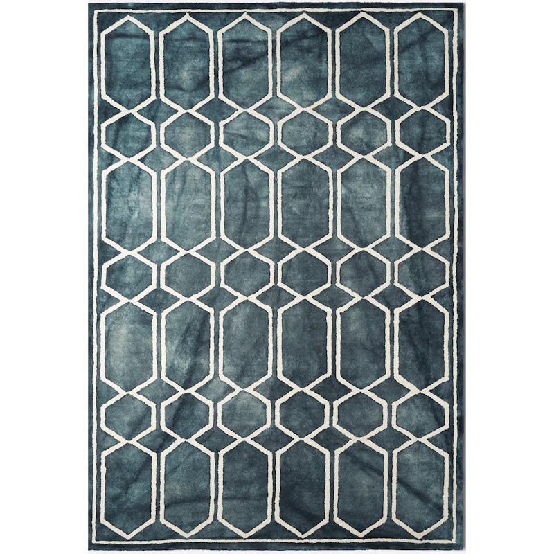 Tie Dye Wollen Vloerkleed 250x350 cm, Grafiet