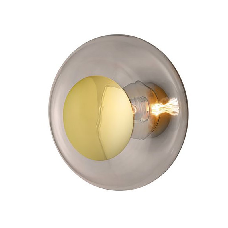 Horizon Wall / Ceiling Lamp 36 cm, Chestnut Brown