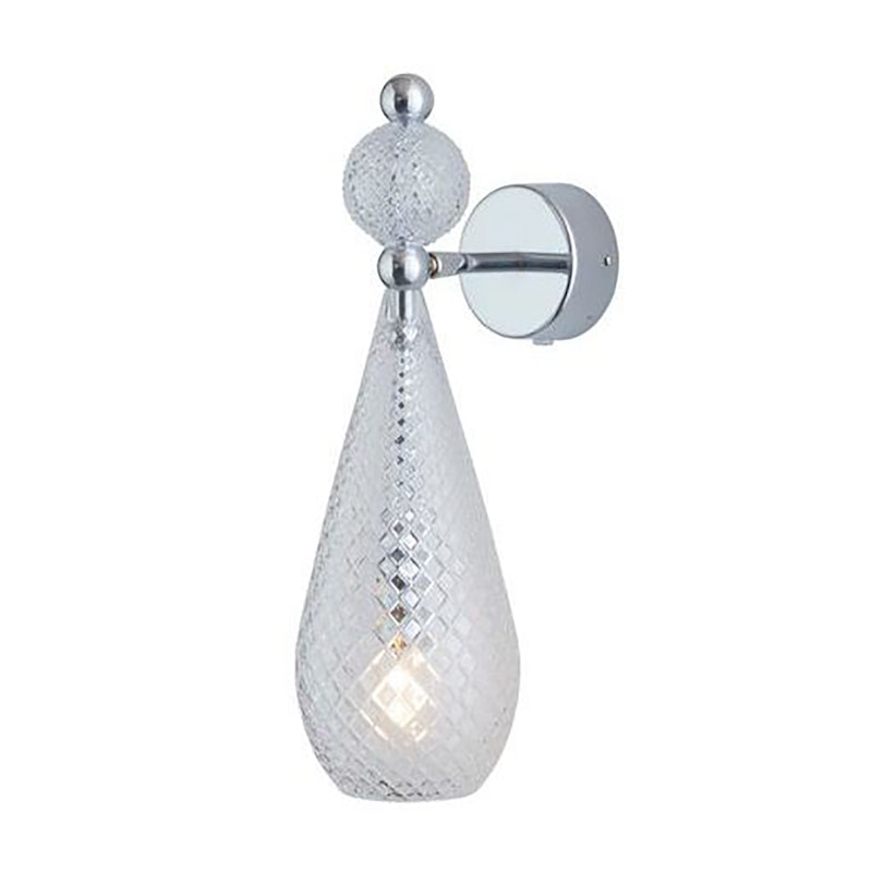 Smykke Wandlamp, Check / Shiny Silver