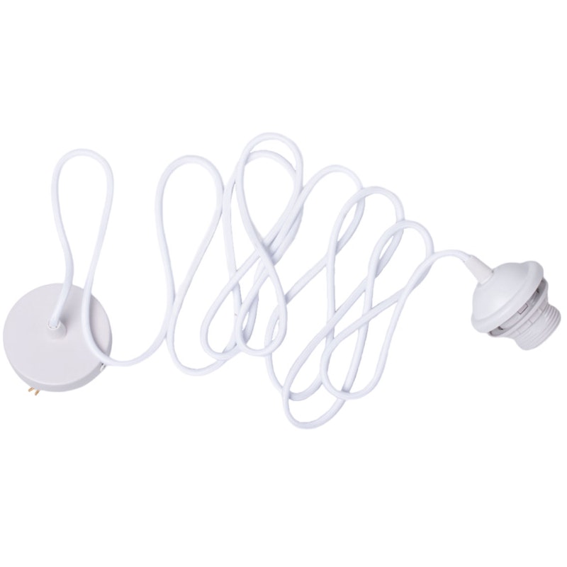 Edgeform Cord Set For Pendant With Canopy 300 cm, White