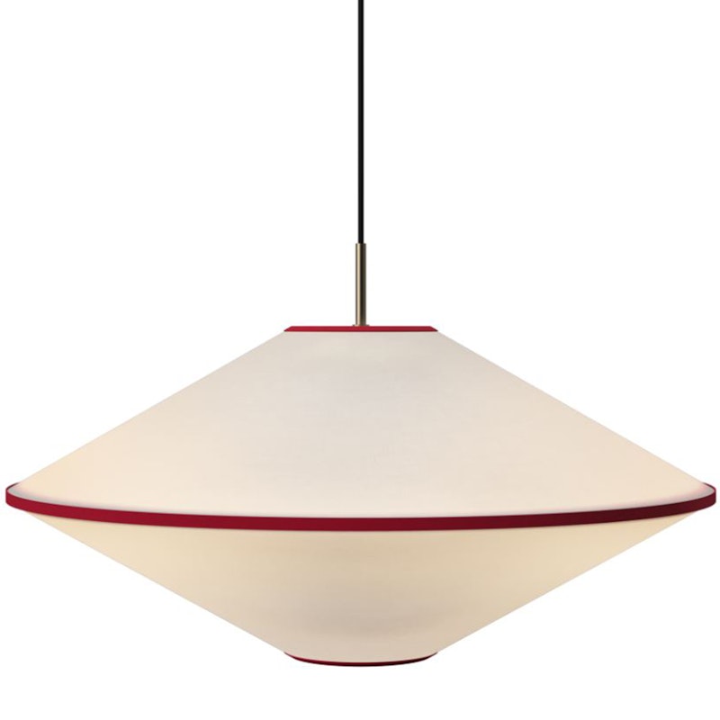 Tafta Hanglamp Ø65 cm Rood/Gebroken Wit