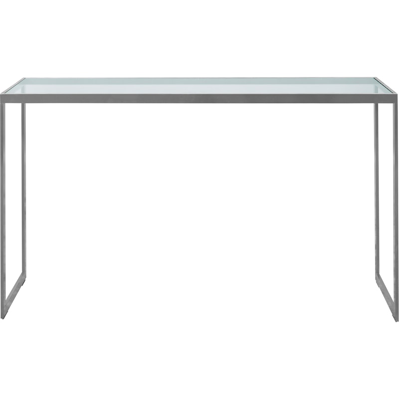 Square Consoletafel 122x36x70 cm, Silver Grey/Glas