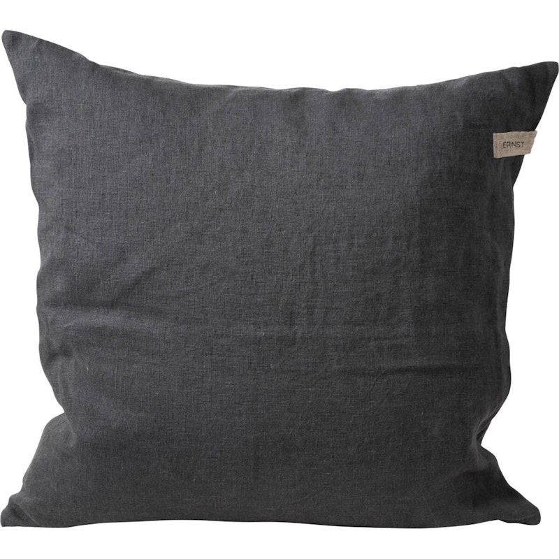 Cushion Cover Linen 48x48 cm cm, Dark Grey