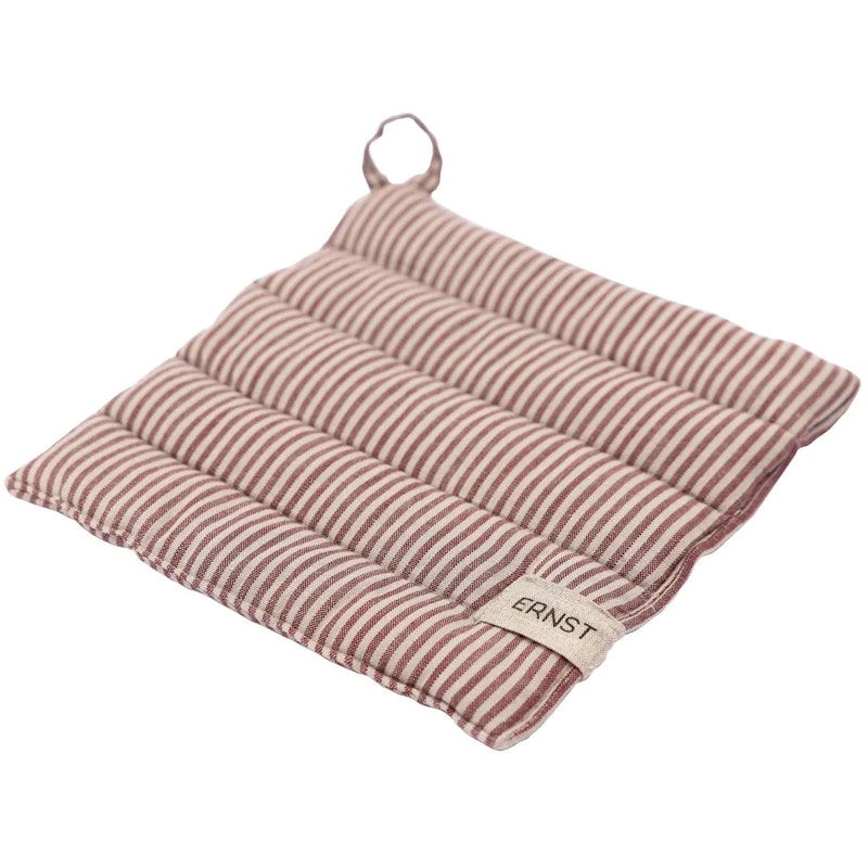 Pannenlap Strepen, Rood / Beige