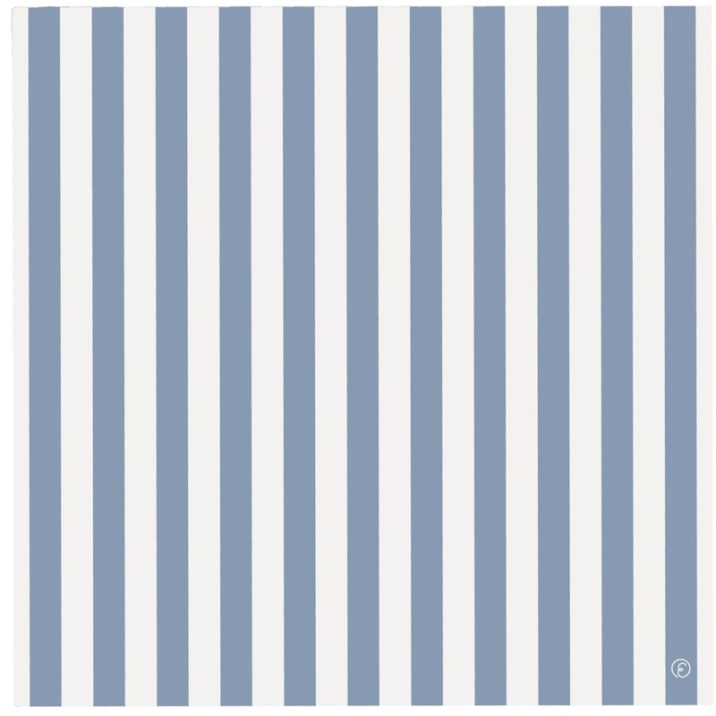 Servetten 33x33 cm, Wit/Lichtblauw