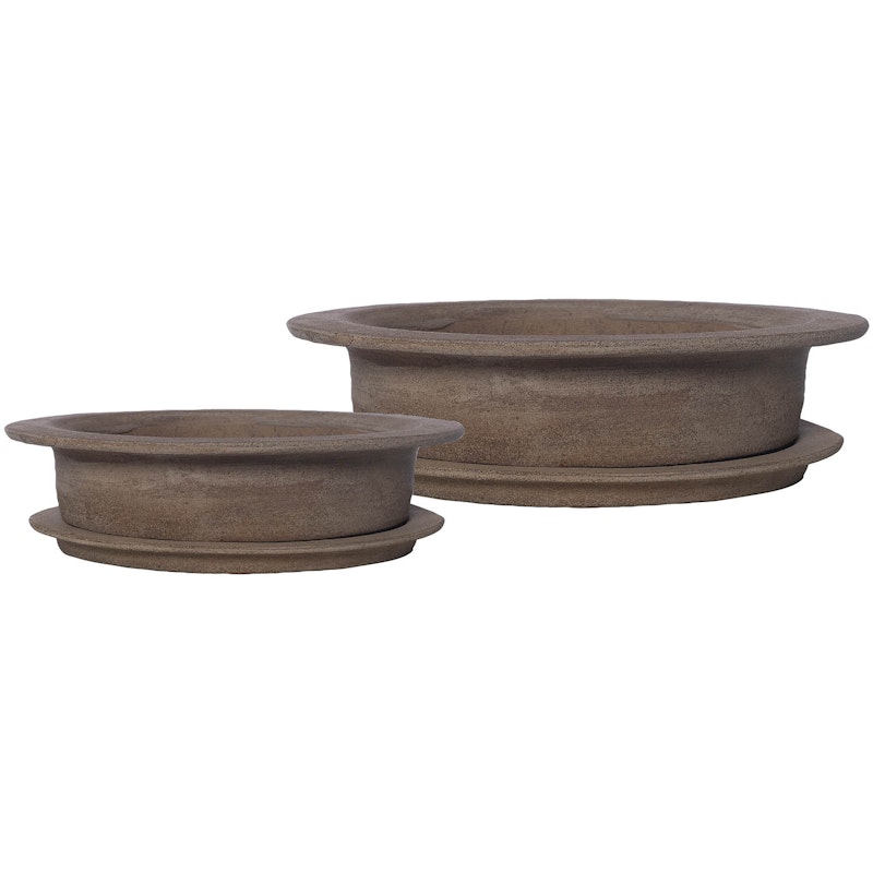 Terracotta oval Pot 2 Stuks