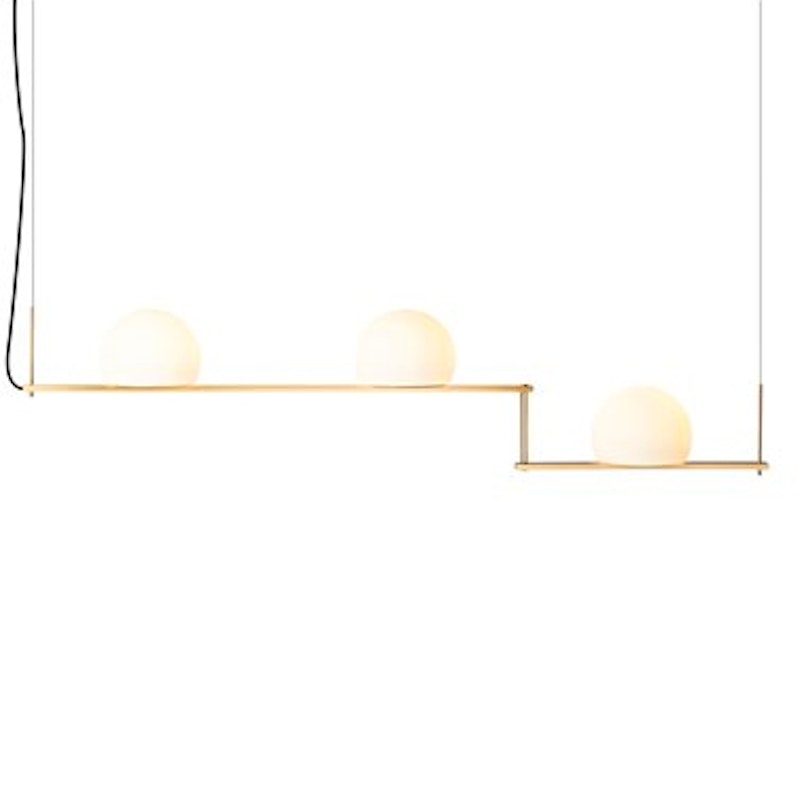 Circ T-3716 Hanglamp, Satijn Goud / Zwart