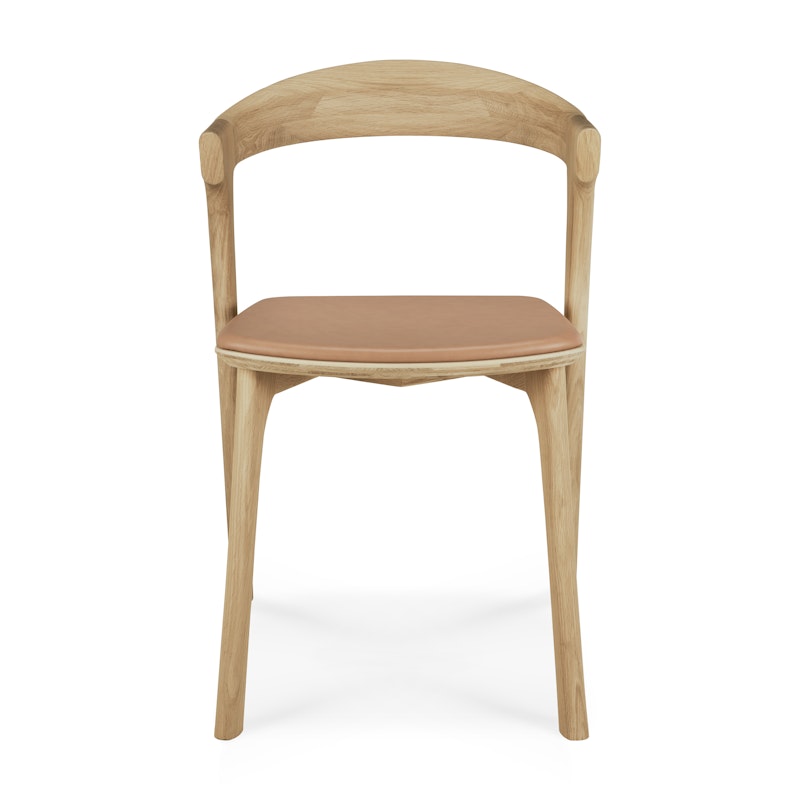 Bok Stoel, Eiken / Cognac Leer