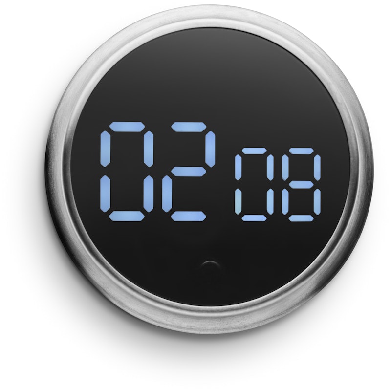 Magnetische Timer Geborsteld Staal