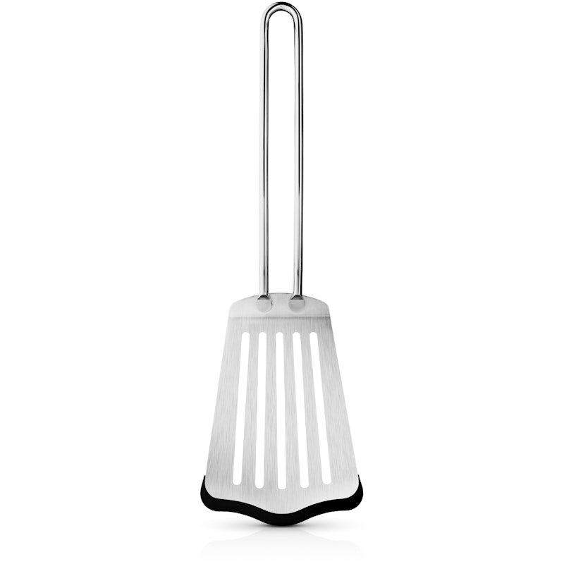 Spatel Met Siliconen Rand 28 cm, Geborsteld Staal