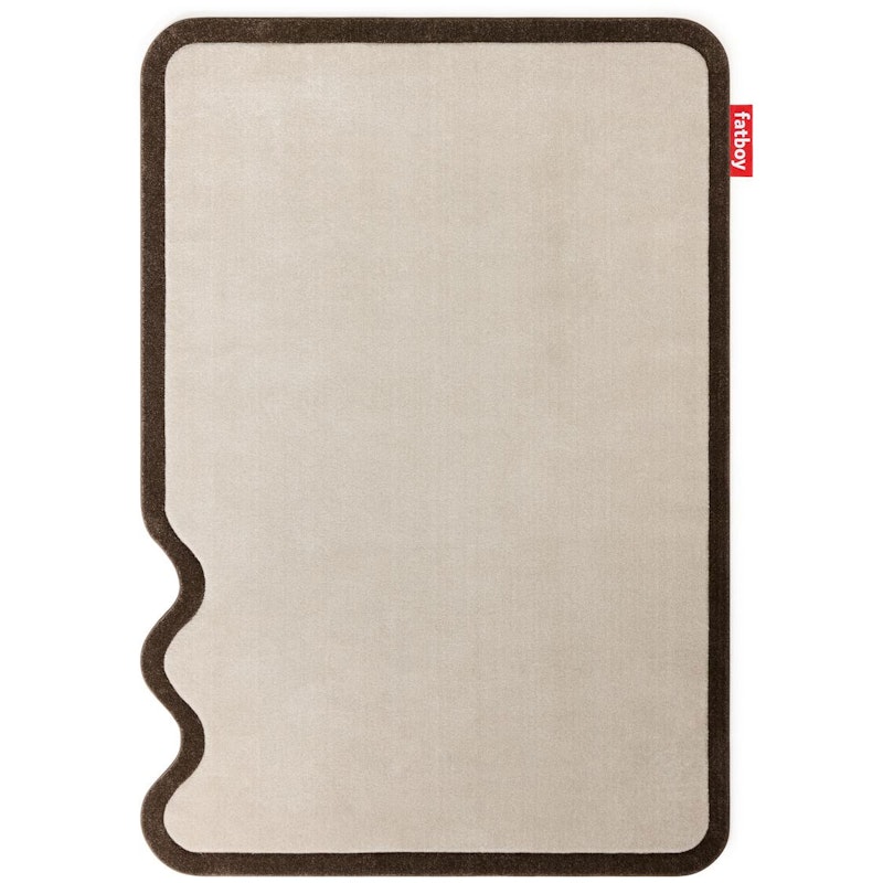 Grand Not Straight Vloerkleed, Crème / Bruin