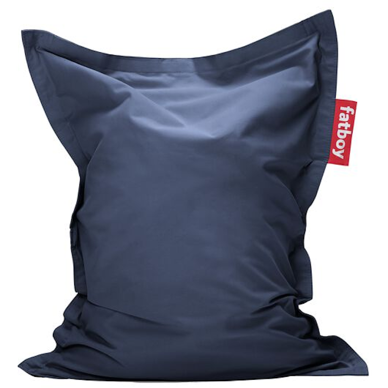 Junior Canvas Recycled Zitzak, Crown Blue