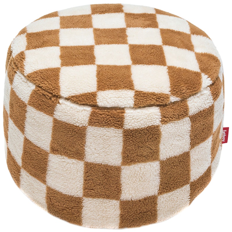 Point Teddy Chess Poef, Almond Creme