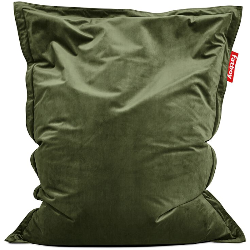 Original Slim Velvet Recycled Zitzak, Deep Green