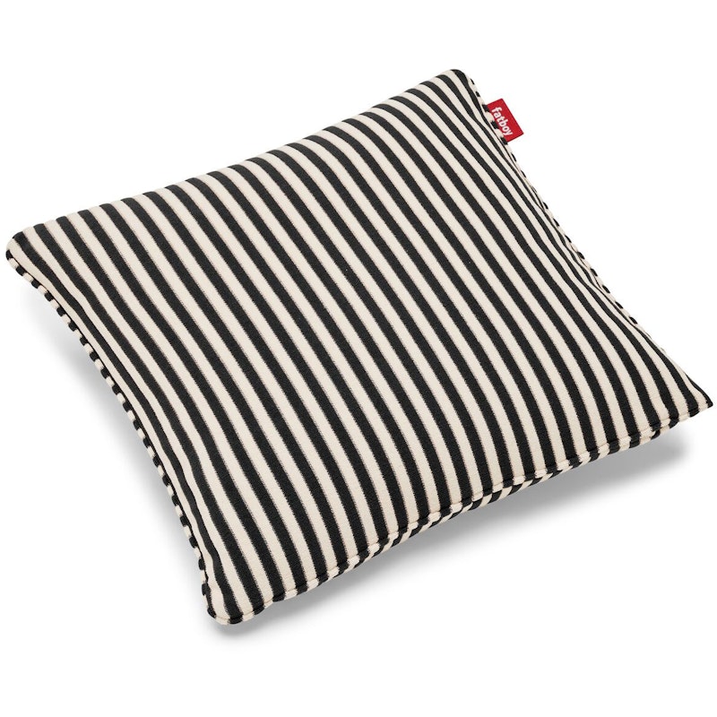 Terry Kussen 50x50 cm, Zwart / Creme