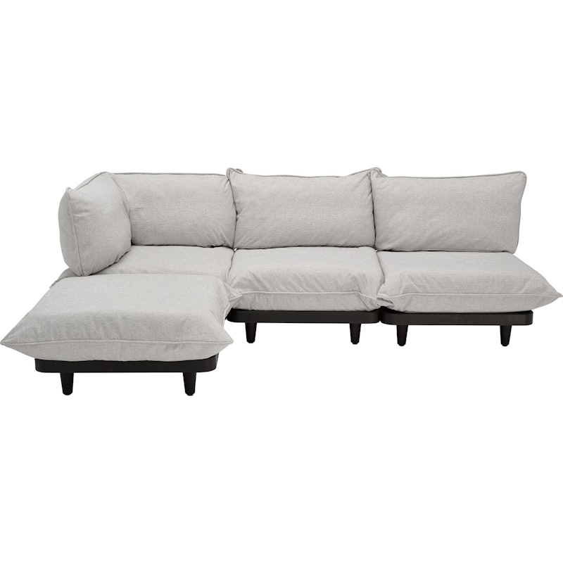 Paletti Modulaire Bank 3-zits Met Chaise Longue, Mist