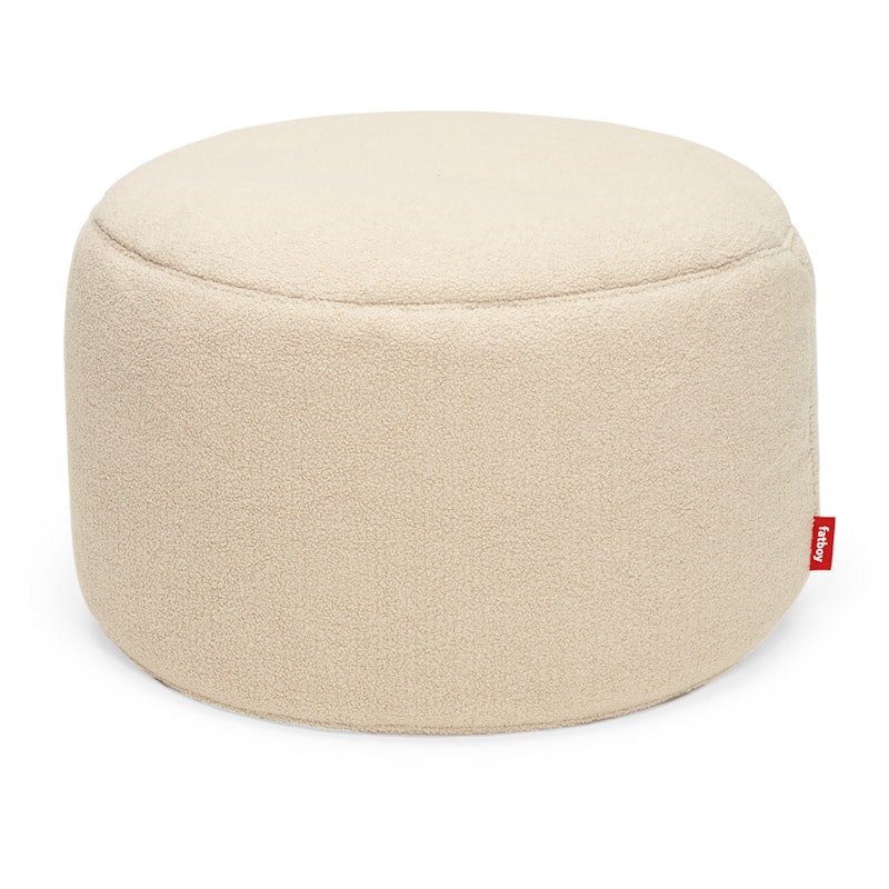 Point Large Sherpa Pouf, Ecru