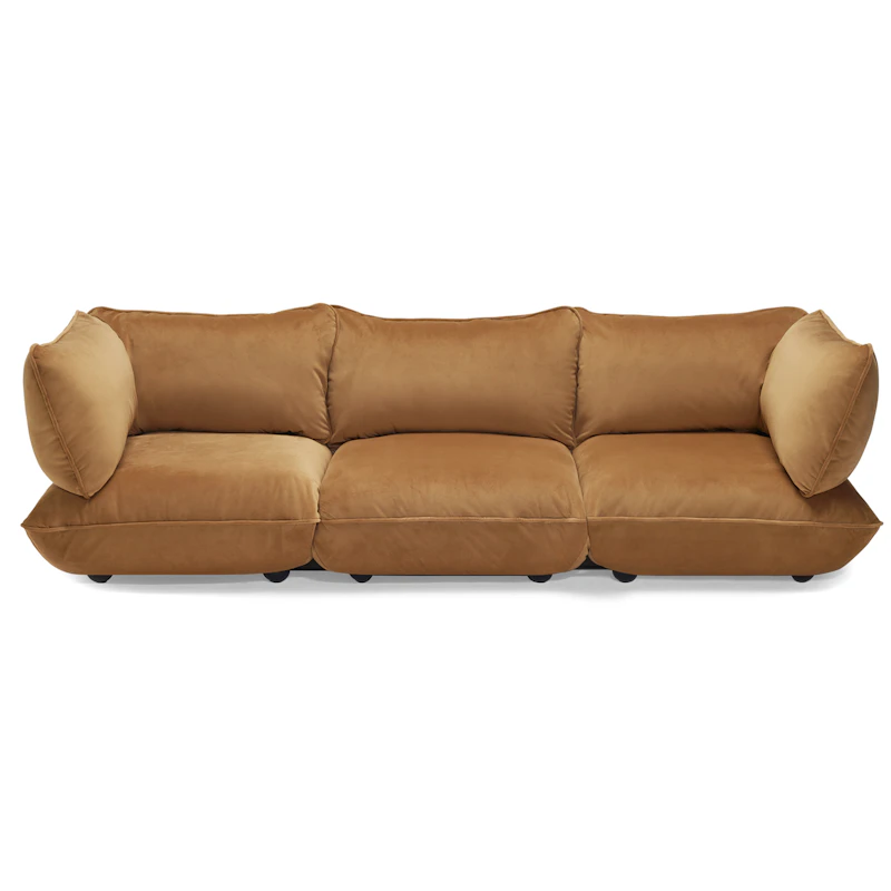 Sumo 4-Zitsbank Fluweel, Almond