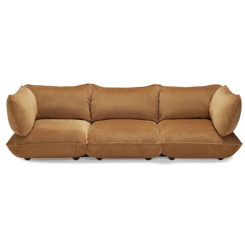 Sumo 4-Zitsbank Fluweel, Almond