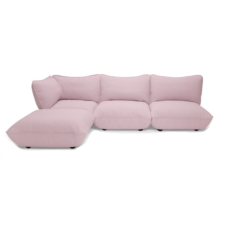 Sumo Corner Sofa, Bubble Pink