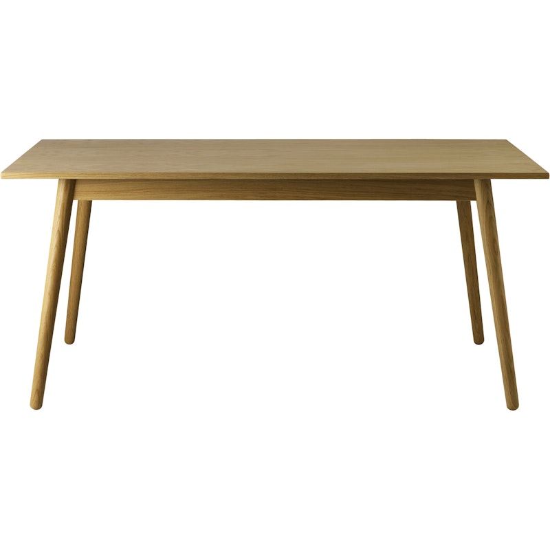 C35B Eettafel 160 cm, Gelakt Eiken