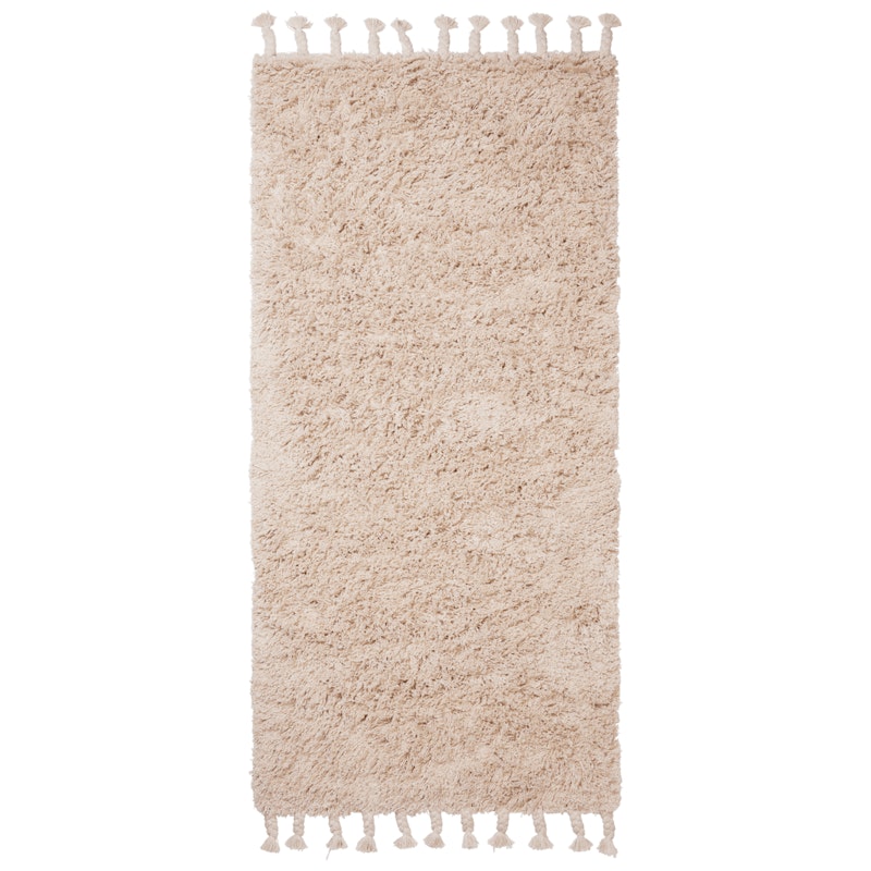 Amass Vloerkleed Gebroken Wit, 70x140 cm