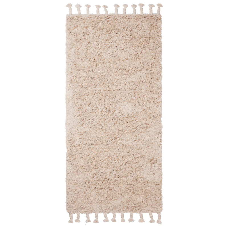 Amass Vloerkleed Gebroken Wit, 70x140 cm