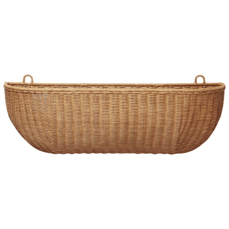 Muurmand Gevlochten Rotan, 25x75 cm