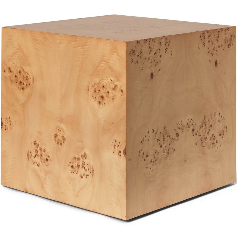 Burl Cube Bijzettafel, Natural